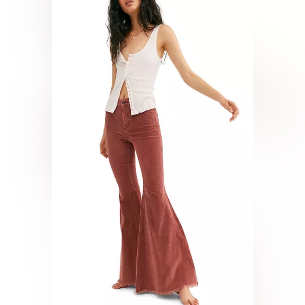 Free People Just Float On Flare Corduroy